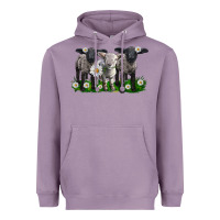 Lavender baby sheeps with daisies Heavyweight Hoodie - LillyAllenDesigns