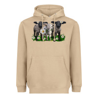 Mushroom baby sheeps with daisies Heavyweight Hoodie - LillyAllenDesigns