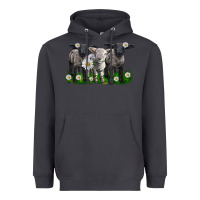 Smoke baby sheeps with daisies Heavyweight Hoodie - LillyAllenDesigns