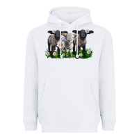 White baby sheeps with daisies Heavyweight Hoodie - LillyAllenDesigns