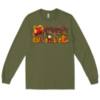 Army Green firefighter wife with hat sunflowers Long Sleeve Tee - HRA Design Shop