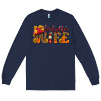 Navy firefighter wife with hat sunflowers Long Sleeve Tee - HRA Design Shop