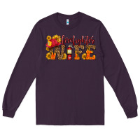 Plum firefighter wife with hat sunflowers Long Sleeve Tee - HRA Design Shop
