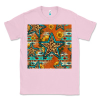 Bubblegum Pink western stars seamless pattern Classic Tee - HRA Design Shop