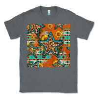 Charcoal Heather western stars seamless pattern Classic Tee - HRA Design Shop