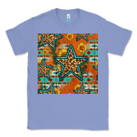 Colony Blue western stars seamless pattern Classic Tee - HRA Design Shop