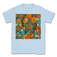 Dusty Blue western stars seamless pattern Classic Tee - HRA Design Shop