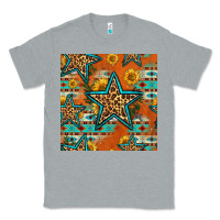 Heather Grey western stars seamless pattern Classic Tee - HRA Design Shop