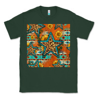 Sports Green western stars seamless pattern Classic Tee - HRA Design Shop