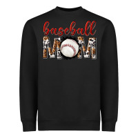 Black baseball mom Heavyweight Sweatshirt - texasbilliewilder