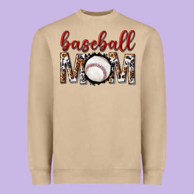 Heavyweight Sweatshirt baseball mom