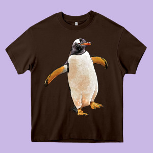 Penguin Heavy Core Tee Designed By Lillyallendesigns