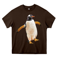 Chocolate Brown penguin Heavy Core Tee - LillyAllenDesigns