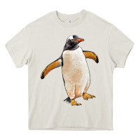 Cream penguin Heavy Core Tee - LillyAllenDesigns