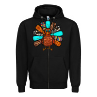 Black Thanksgiving Turkey Zipper Hoodie - JahusDesignShop