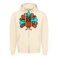 Sandshell Thanksgiving Turkey Zipper Hoodie - JahusDesignShop