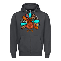 Smoke Thanksgiving Turkey Zipper Hoodie - JahusDesignShop
