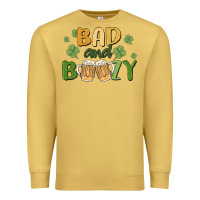 Antique Gold bad and boozy Premium Sweatshirt - MaliasSmallBusiness