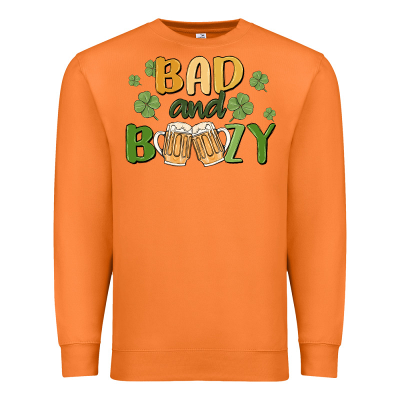 Bad And Boozy Premium Sweatshirt by MaliasSmallBusiness | Teevron