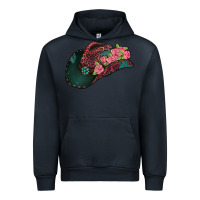 Navy leopard flowers cowboy hat Urban Hoodie - Jasminsmagicworld