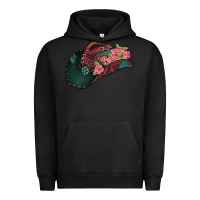 Pigment Black leopard flowers cowboy hat Urban Hoodie - Jasminsmagicworld