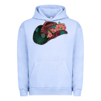 Pigment Grape Ice leopard flowers cowboy hat Urban Hoodie - Jasminsmagicworld