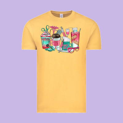 Nurse Coffee Cups Vintage Tee Designed By Texasbilliewilder