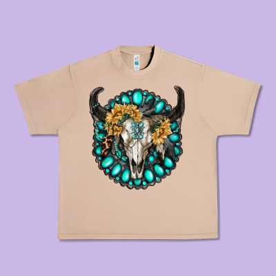 Gamestone With Bull Skull Urban Heavy Tee Designed By Ranaportraitstore