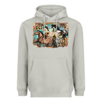 Moon Dust 3 western horses running free Heavyweight Hoodie - LillyAllenDesigns