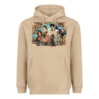 Mushroom 3 western horses running free Heavyweight Hoodie - LillyAllenDesigns