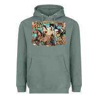 Sage 3 western horses running free Heavyweight Hoodie - LillyAllenDesigns