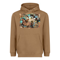 Toasted Coconut 3 western horses running free Heavyweight Hoodie - LillyAllenDesigns