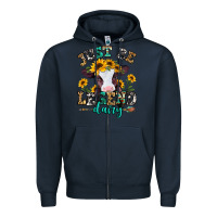 Navy just be legend dairy heifer Zipper Hoodie - Jasminsmagicworld