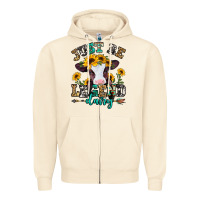 Sandshell just be legend dairy heifer Zipper Hoodie - Jasminsmagicworld
