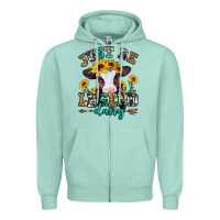 Seafoam just be legend dairy heifer Zipper Hoodie - Jasminsmagicworld