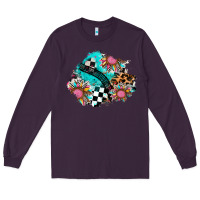 Plum race sunflower patches Long Sleeve Tee - AdoDesignShop