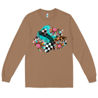 Toasted Coconut race sunflower patches Long Sleeve Tee - AdoDesignShop