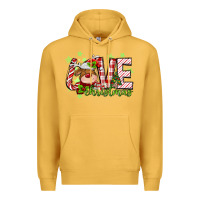 Mustard love christmas deer Premium Hoodie - MaliasSmallBusiness
