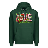 Sports Green love christmas deer Premium Hoodie - MaliasSmallBusiness
