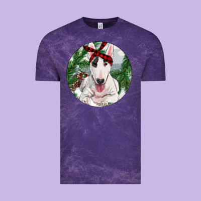 Bull Terrier And Farm Vintage Tee Designed By Ranaportraitstore