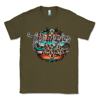 Army Green wranglinn mama Classic Tee - RacoonDesign