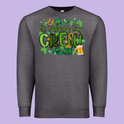 St.patrick's Day Crew Premium Sweatshirt Designed By Maliassmallbusiness