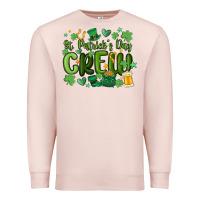 Pale Pink st.patrick's day crew Premium Sweatshirt - MaliasSmallBusiness