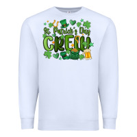 White st.patrick's day crew Premium Sweatshirt - MaliasSmallBusiness