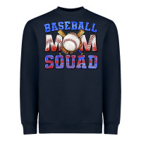 Navy baseball mom squad Heavyweight Sweatshirt - texasbilliewilder