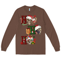 Chestnut ho ho ho skull Long Sleeve Tee - FaDigitalArtStudio