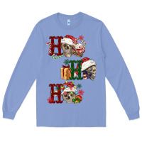 Colony Blue ho ho ho skull Long Sleeve Tee - FaDigitalArtStudio