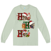 Matcha ho ho ho skull Long Sleeve Tee - FaDigitalArtStudio