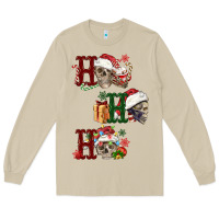 Mushroom ho ho ho skull Long Sleeve Tee - FaDigitalArtStudio