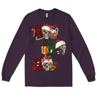 Plum ho ho ho skull Long Sleeve Tee - FaDigitalArtStudio